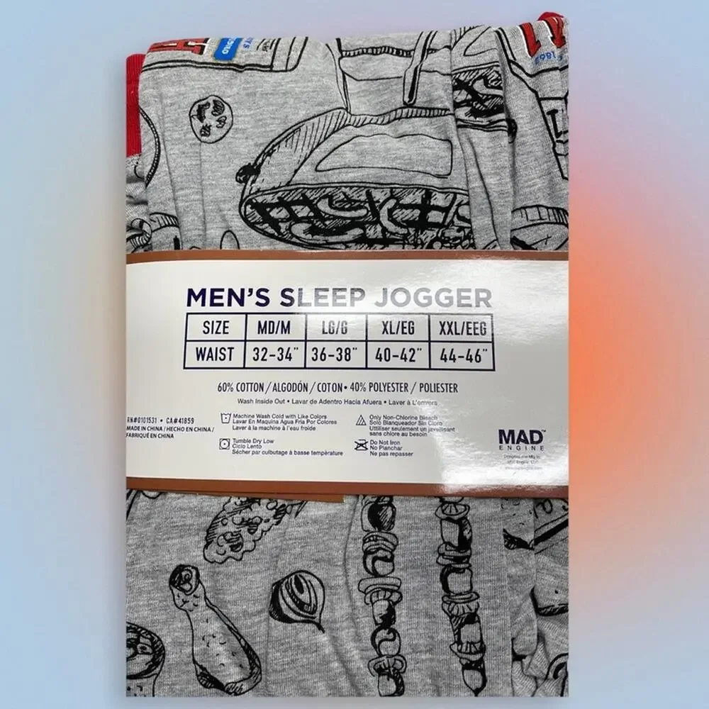 A1 STEAK SAUCE Men’s XL Jogger Style Pajama Bottoms